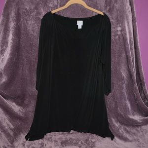 Chico’s handkerchief top black